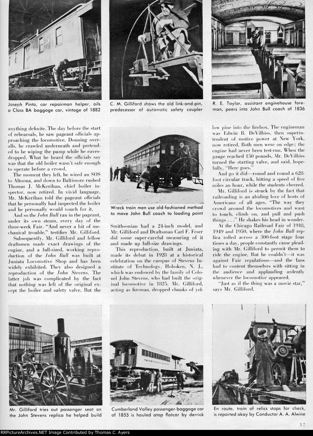 "Ghost Train Of The PRR," Page 17, 1955